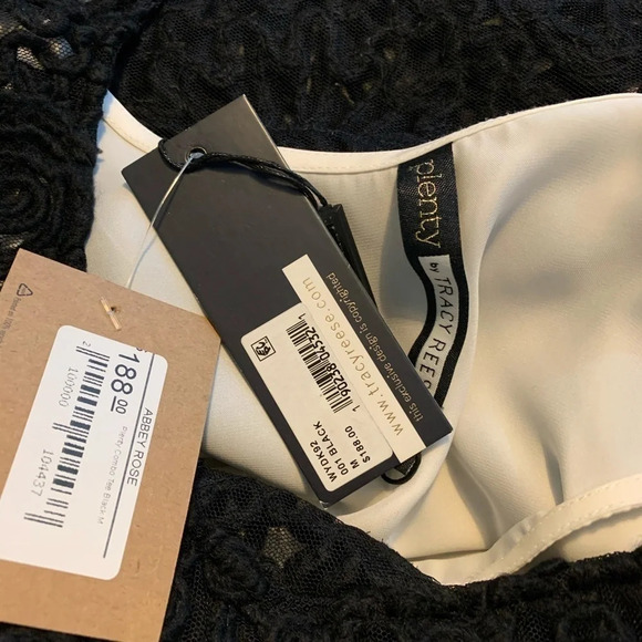 Plenty by Tracy Reese Black Crocheted Top M NWT - Picture 5 of 6